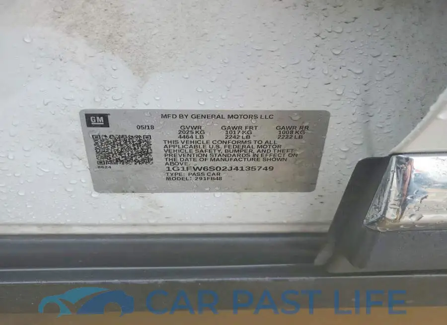1G1FW6S02J4135749# 12