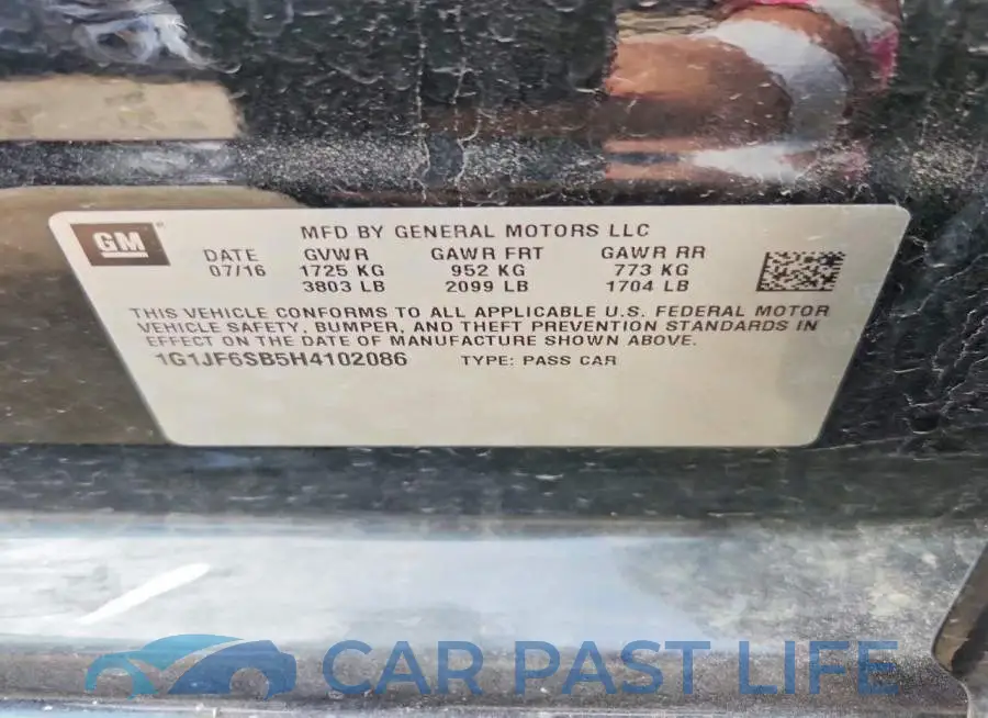 1G1JF6SB5H4102086# 13