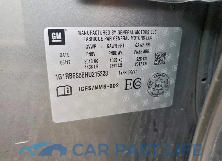 1G1RB6S58HU215328# 12