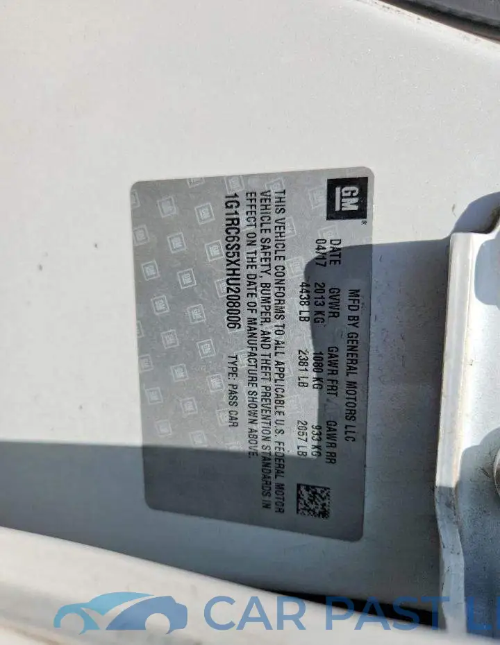 1G1RC6S5XHU208006# 12