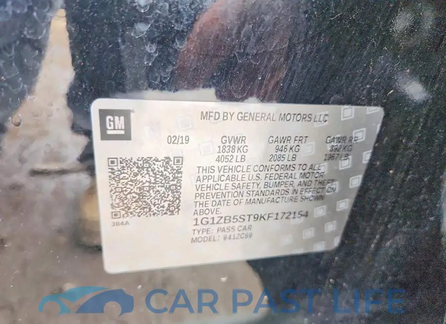 1G1ZB5ST9KF172154# 12
