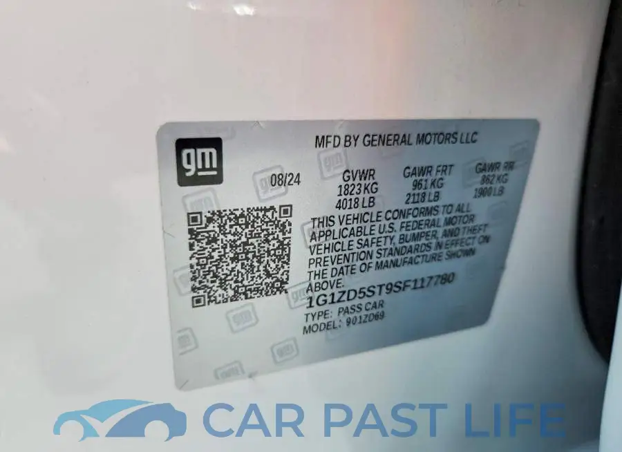 1G1ZD5ST9SF117780# 13