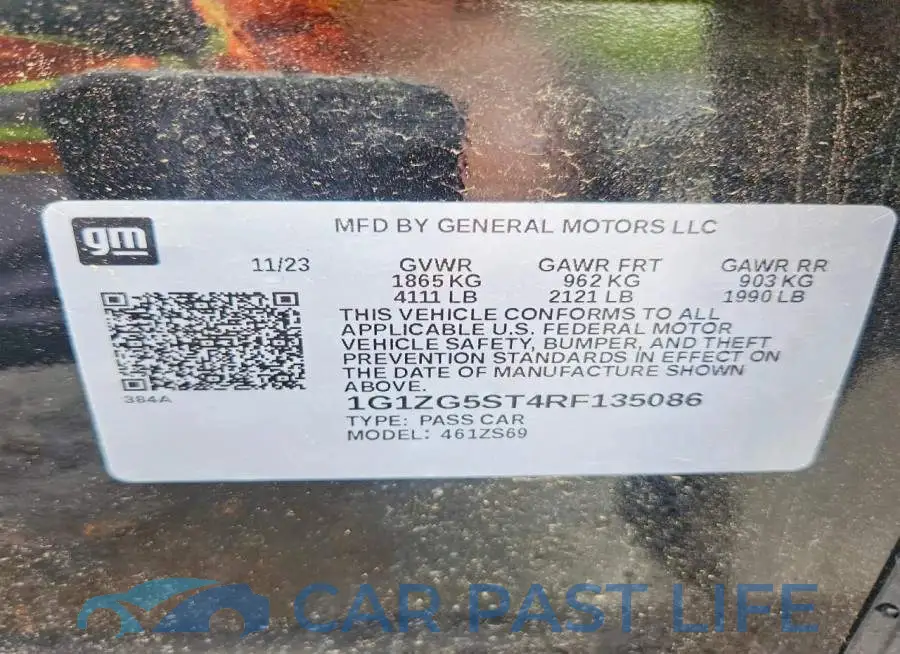 1G1ZG5ST4RF135086# 12