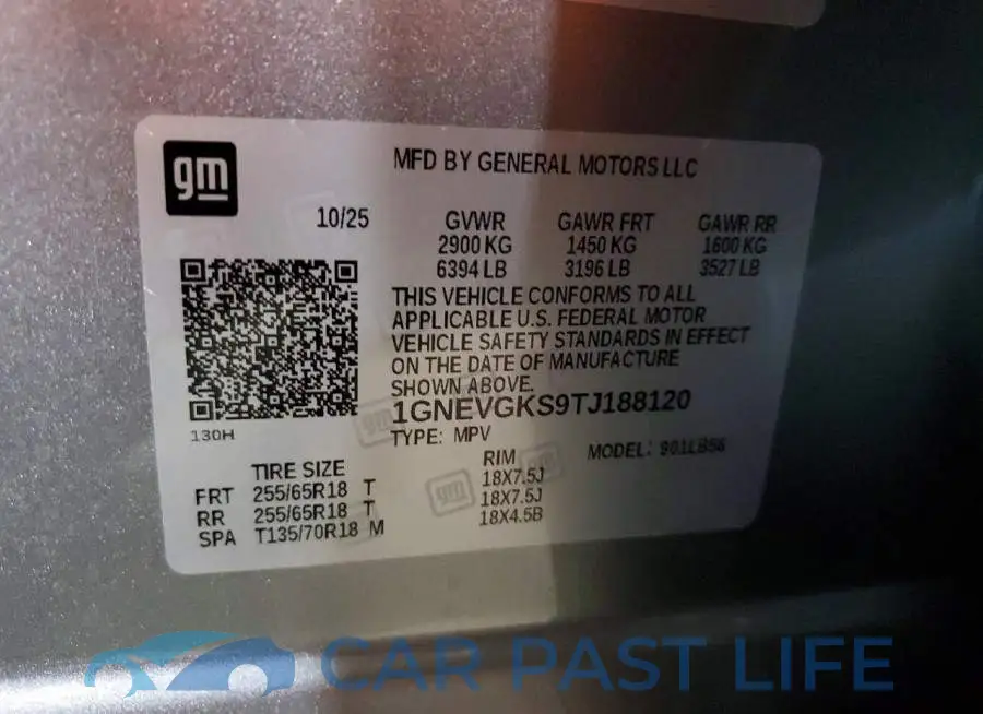 1GNEVGKS9TJ188120# 14