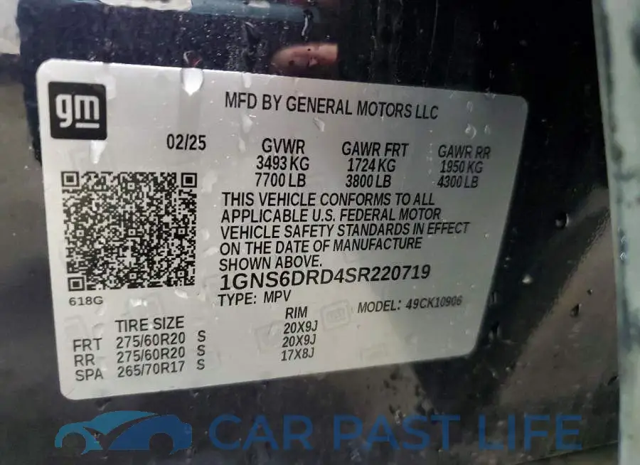 1GNS6DRD4SR220719# 13