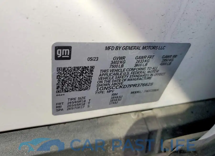 1GNSCCKD7PR376628# 13