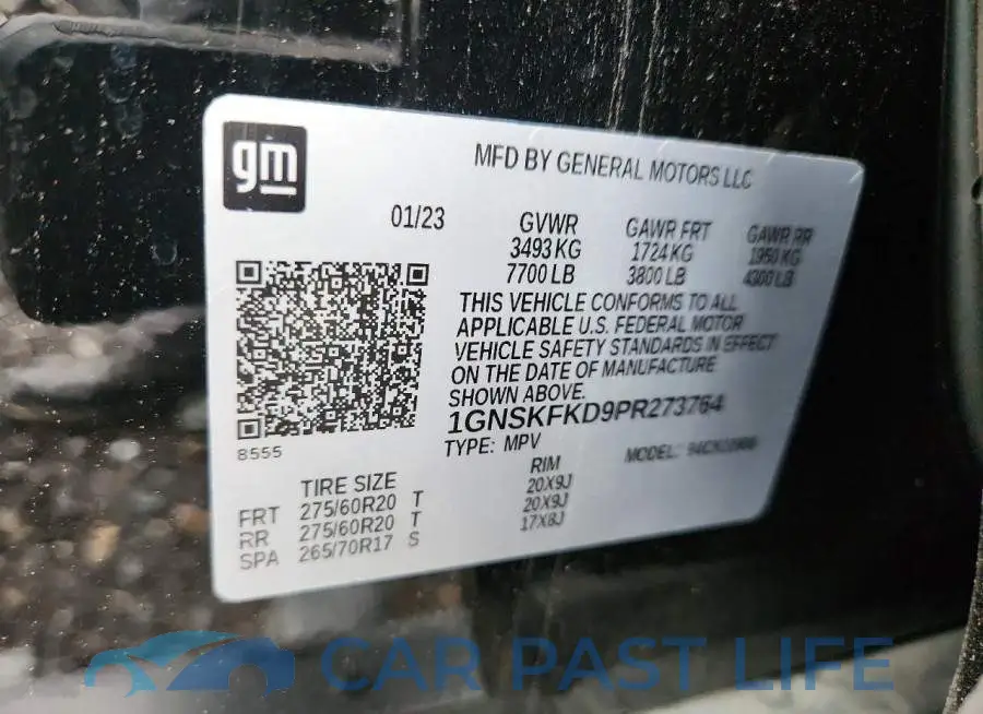 1GNSKFKD9PR273764# 13