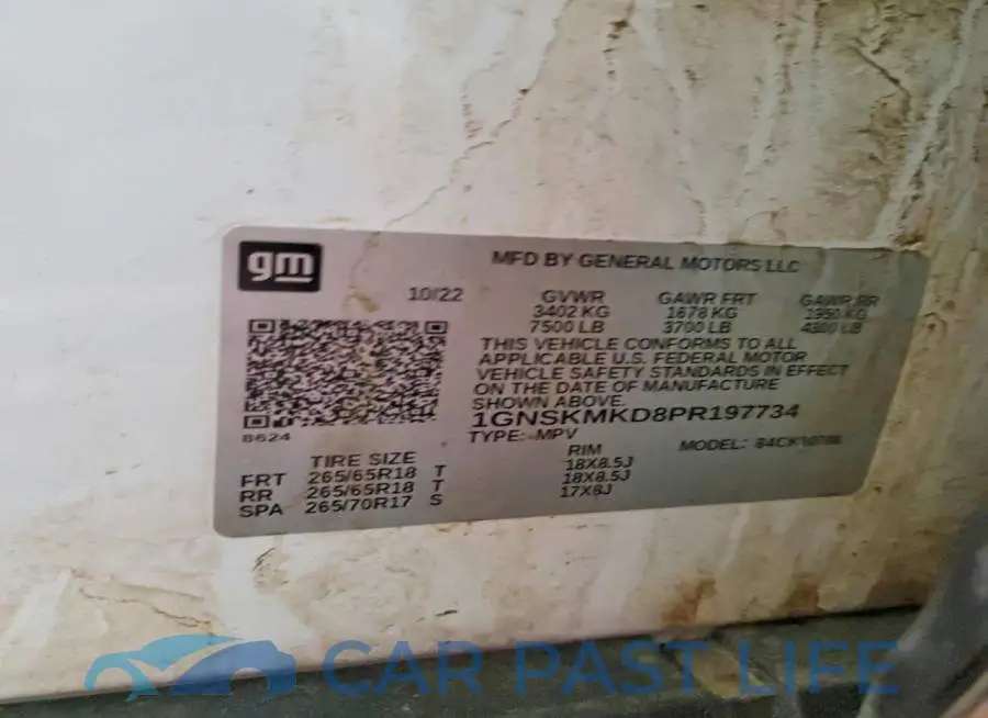 1GNSKMKD8PR197734# 13