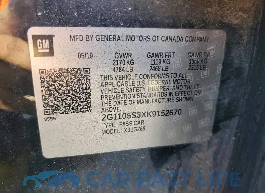 2G1105S3XK9152670# 12