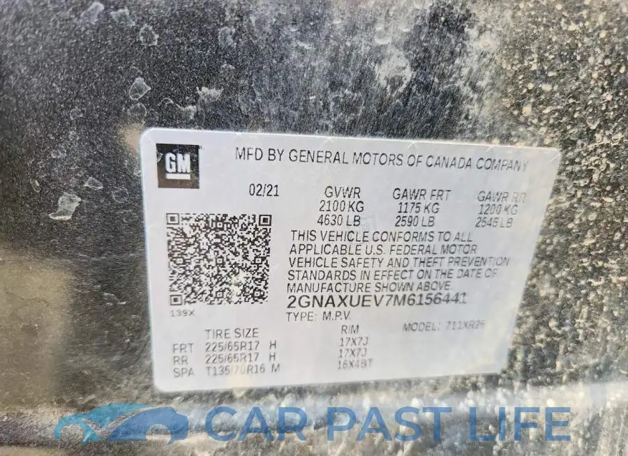 2GNAXUEV7M6156441# 13