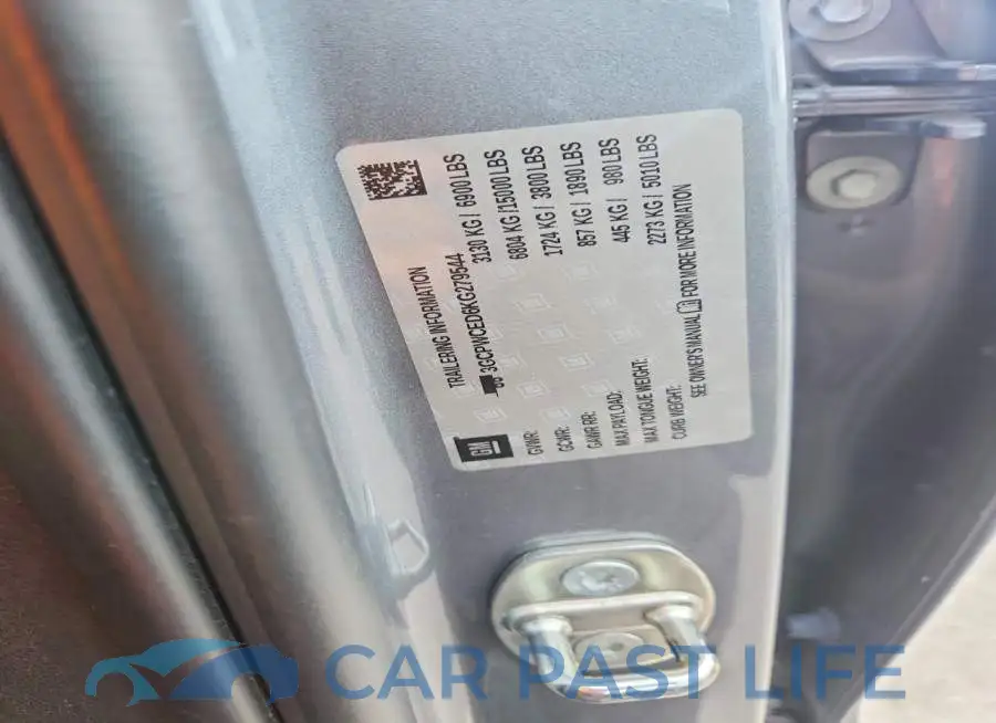 3GCPWCED6KG279544# 12