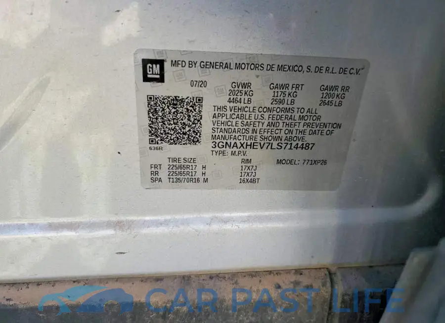 3GNAXHEV7LS714487# 13