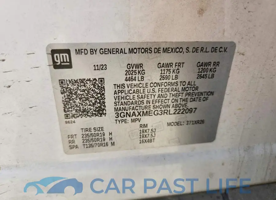3GNAXMEG3RL222097# 13