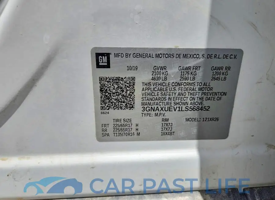 3GNAXUEV1LS568452# 13
