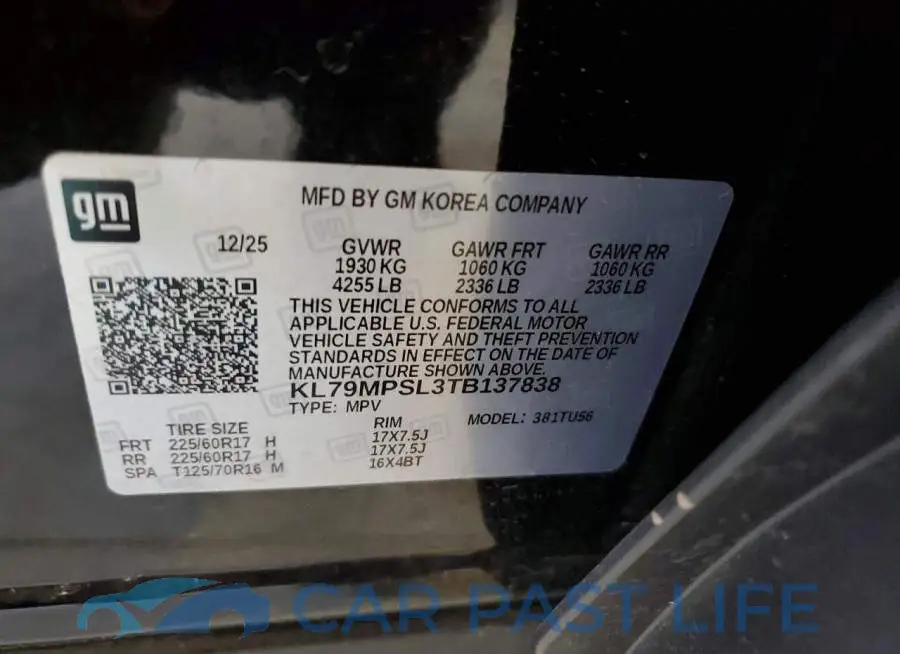 KL79MPSL3TB137838# 12