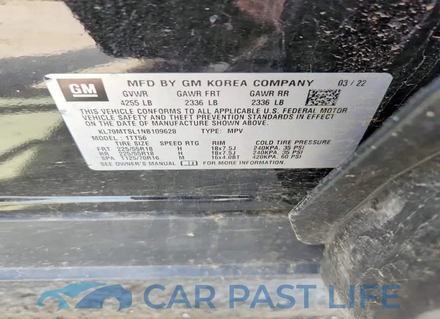 KL79MTSL1NB109628# 13