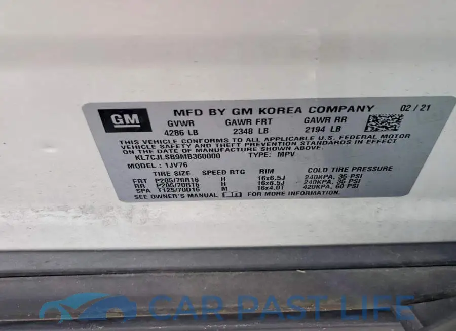 KL7CJLSB9MB360000# 13