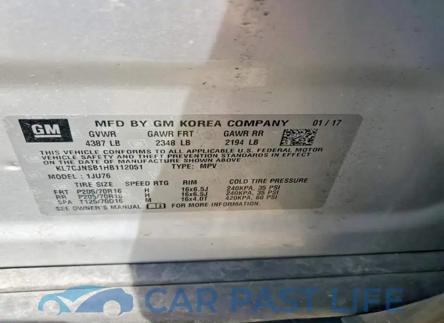 KL7CJNSB1HB112051# 14