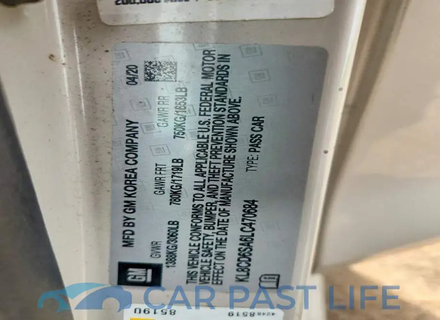 KL8CD6SA6LC470684# 12