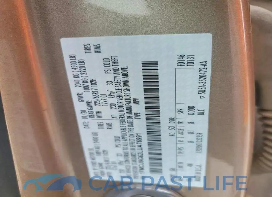 1FMCU9G62LUA76991# 13