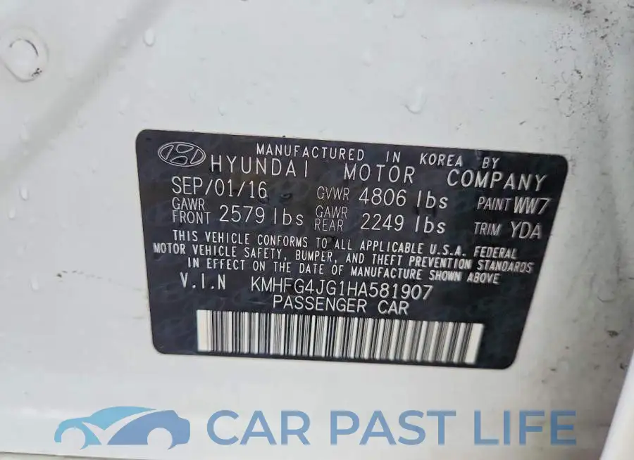 KMHFG4JG1HA581907# 12
