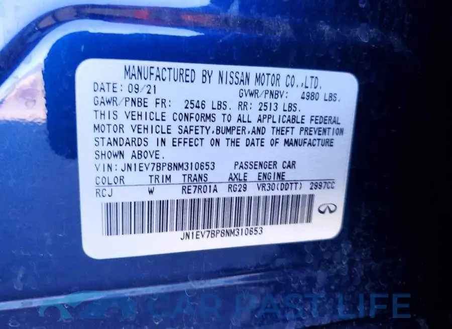 JN1EV7BP8NM310653# 12