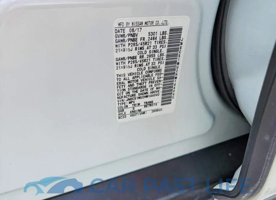 JN8CS1MU2HM144040# 13