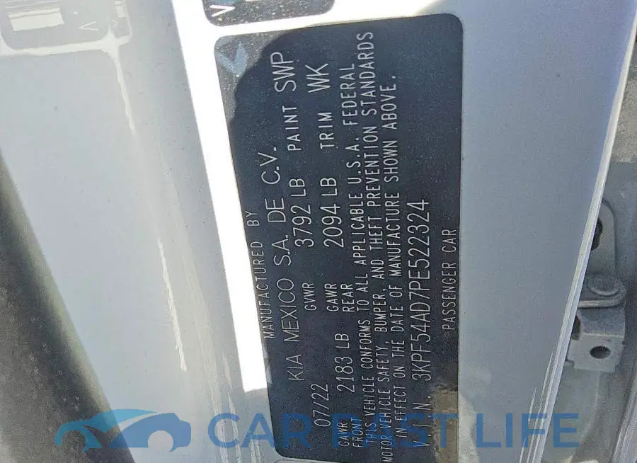 3KPF54AD7PE522324# 12