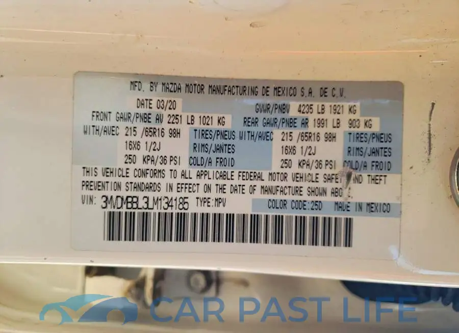 3MVDMBBL3LM134185# 13