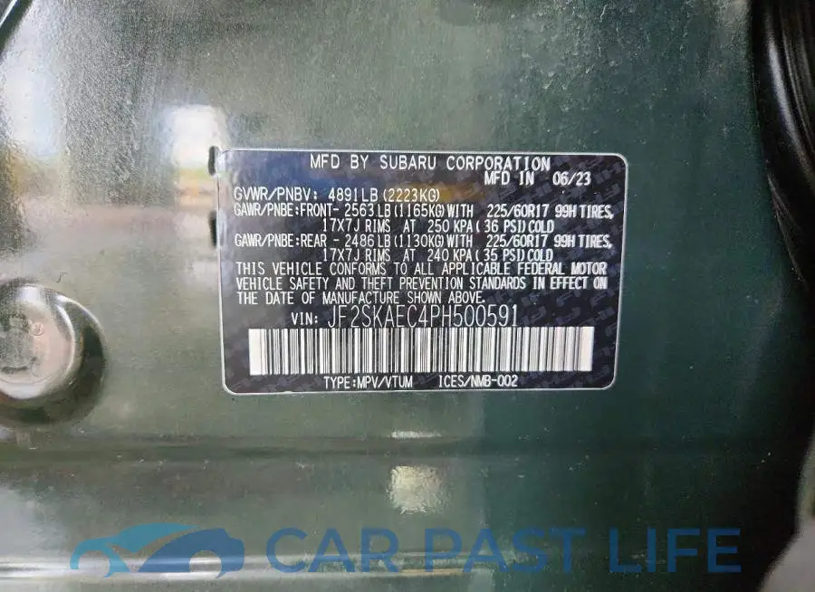 JF2SKAEC4PH500591# 13