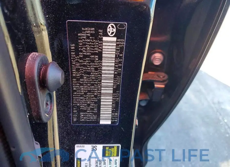 5YFB4MDE1SP335352# 12