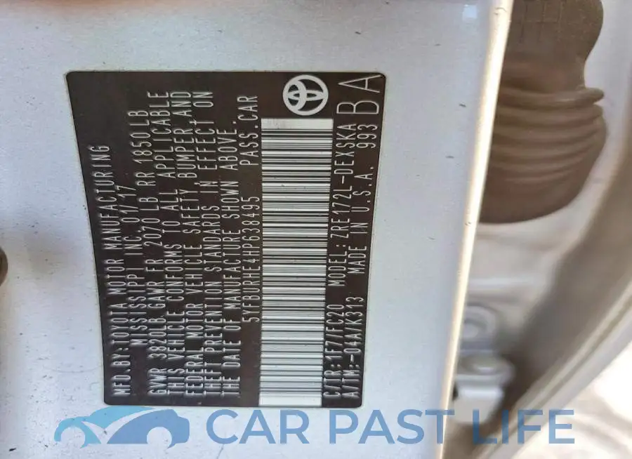 5YFBURHE4HP638495# 13