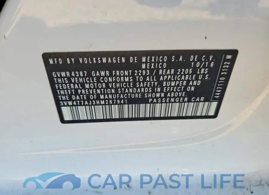 3VW4T7AJ3HM267941# 13