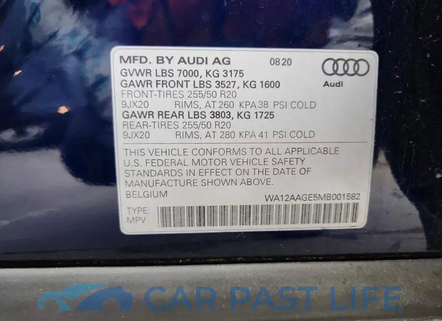 WA12AAGE5MB001582# 14