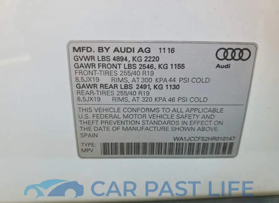 WA1JCCFS2HR010147# 14