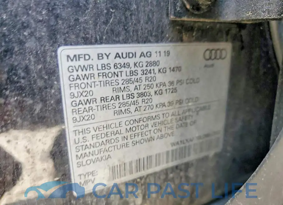 WA1LXAF70LD001353# 14
