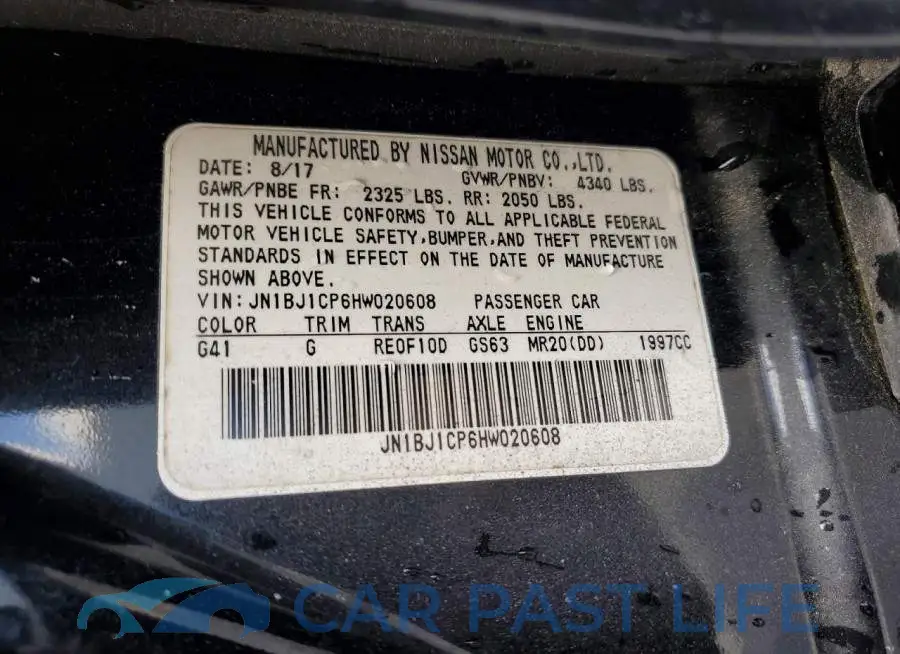 JN1BJ1CP6HW020608# 14