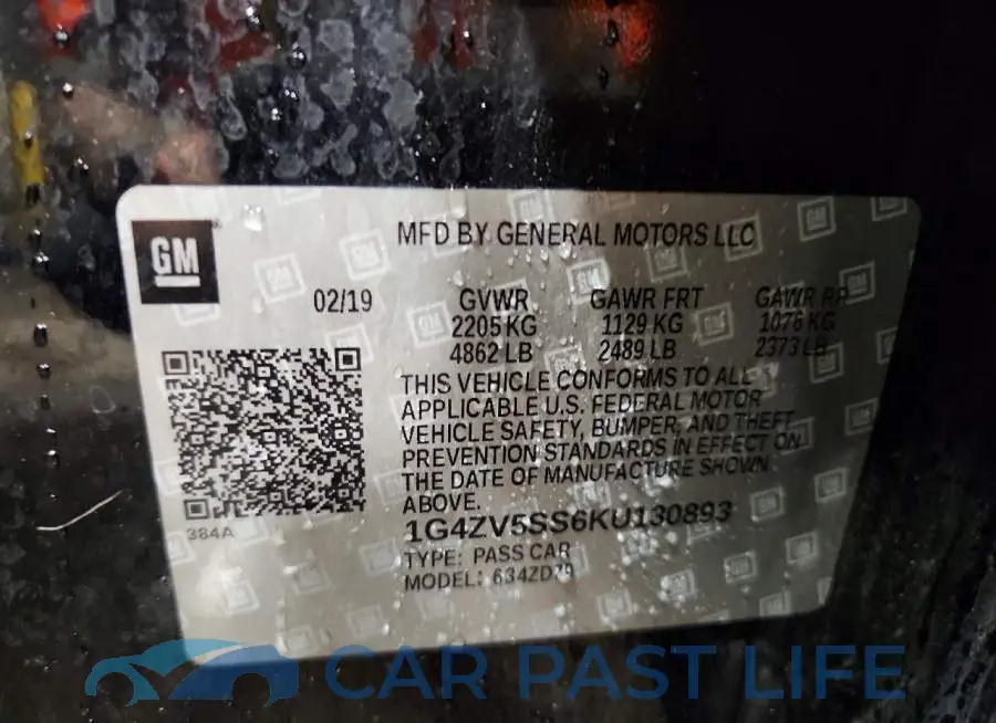 1G4ZV5SS6KU130893# 12