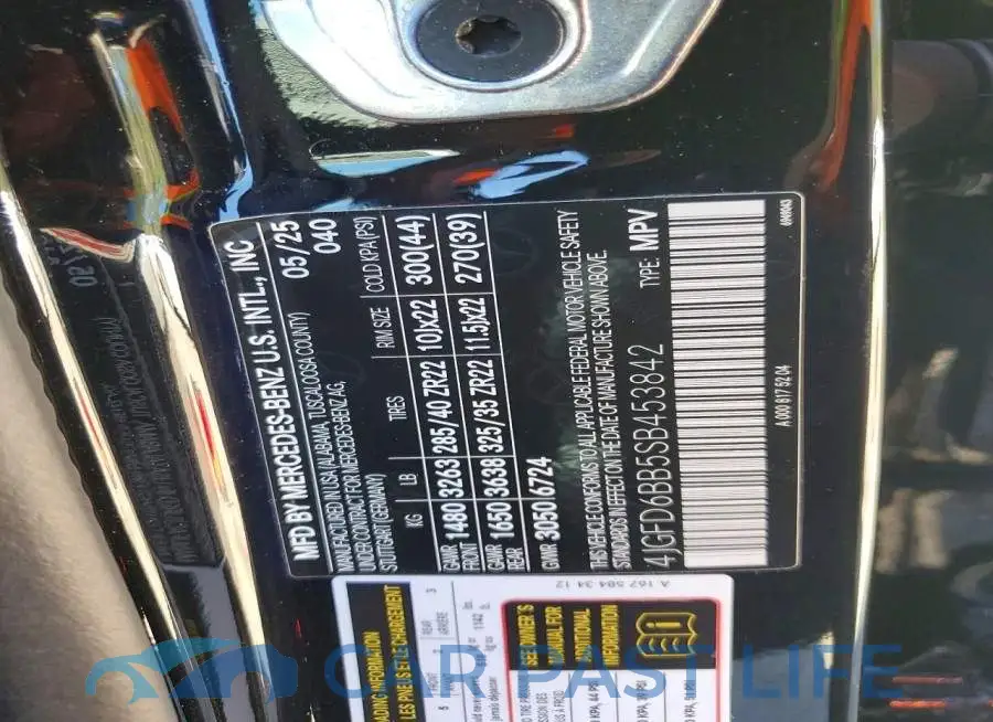 4JGFD6BB5SB453842# 14