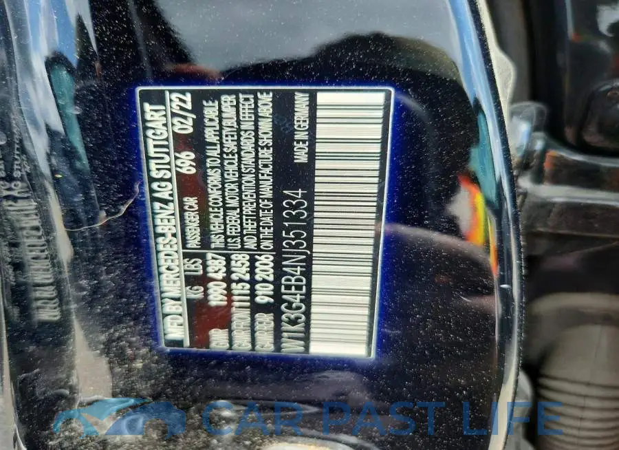 W1K3G4EB4NJ351334# 12