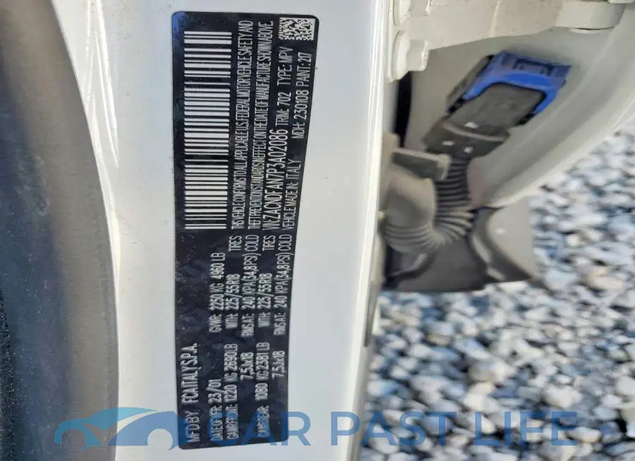 ZACNDFAN7P3A02086# 13