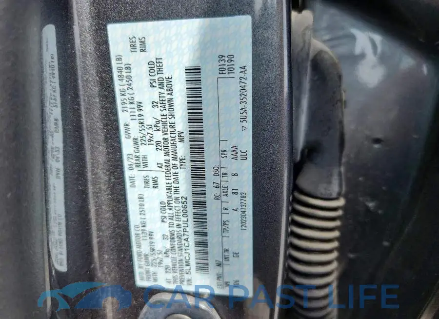 5LMCJ1CA7PUL00652# 12