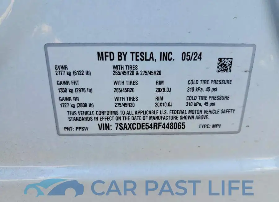 7SAXCDE54RF448065# 13
