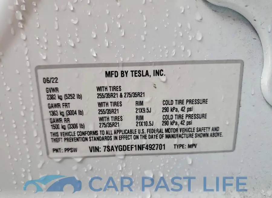 7SAYGDEF1NF492701# 12