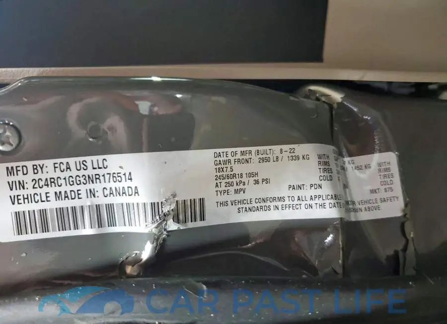 2C4RC1GG3NR176514# 13