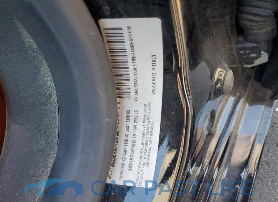 ZAM57XSA8J1295016# 12