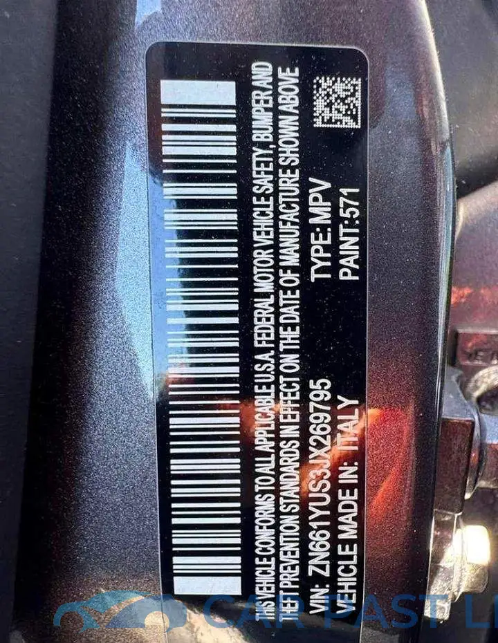 ZN661YUS3JX269795# 10