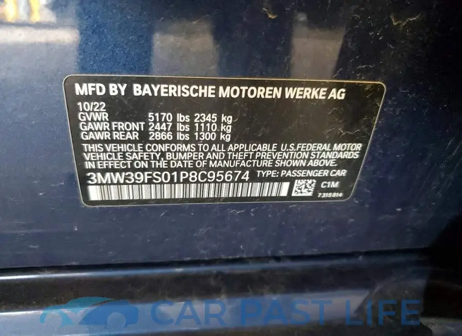 3MW39FS01P8C95674# 12