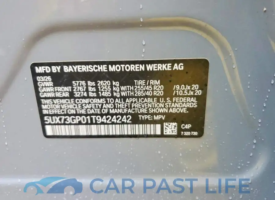 5UX73GP01T9424242# 13