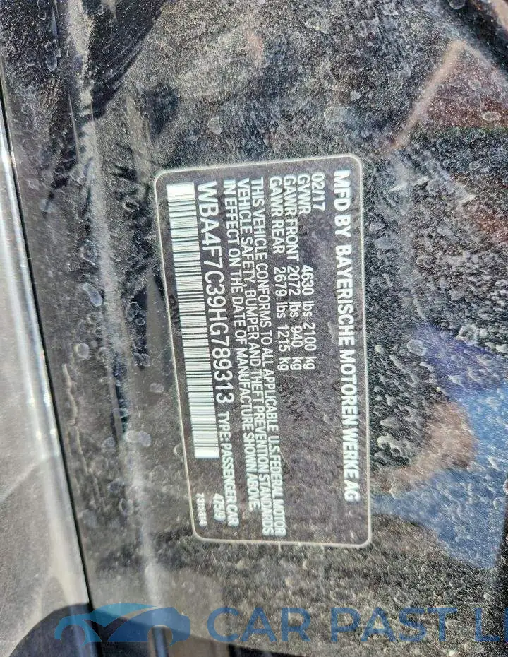 WBA4F7C39HG789313# 13